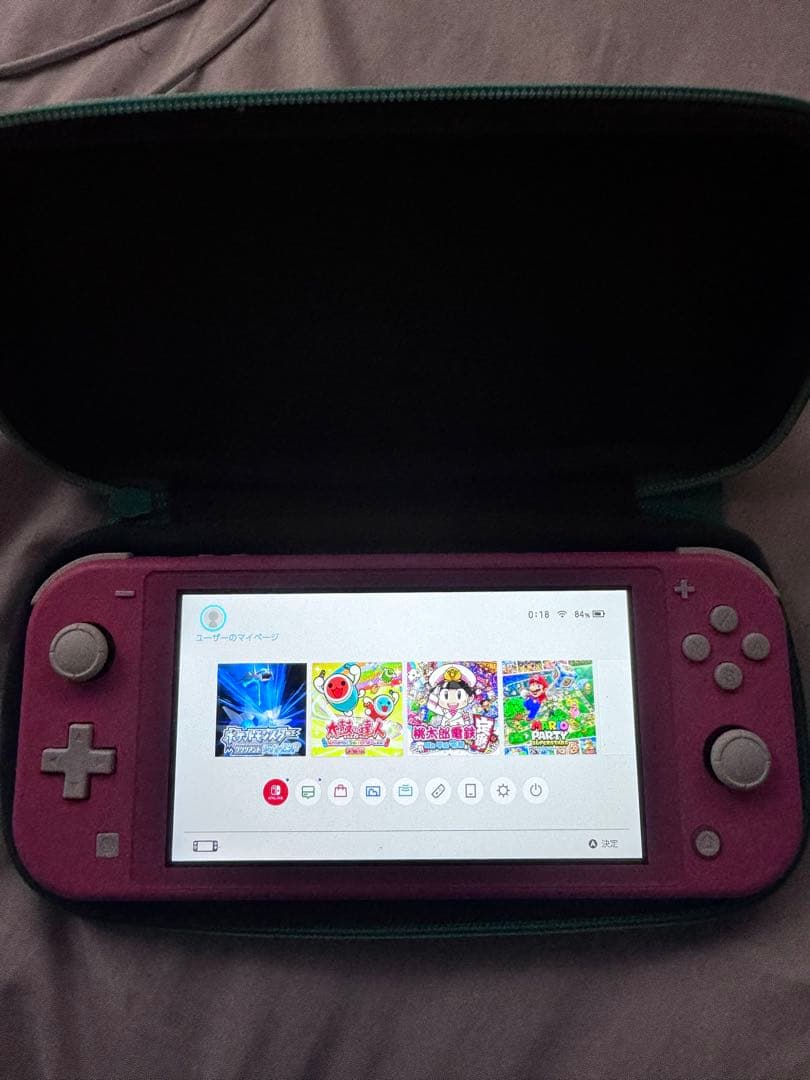 Nintendo Switch Lite コーラルピンク 専用ポーチ付