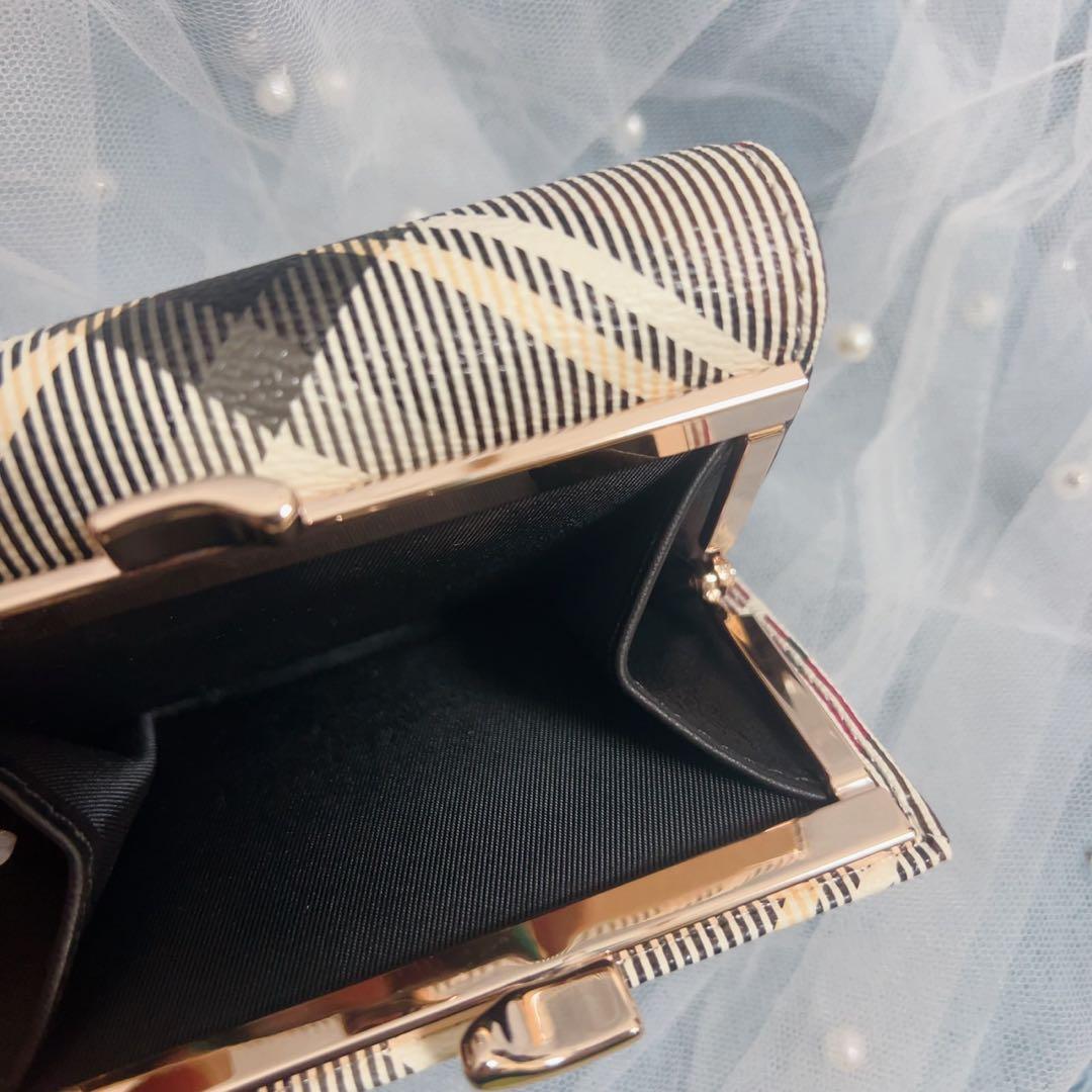 VivienneWestwoodチェック柄 三つ折り財布 ピンク/ブラック