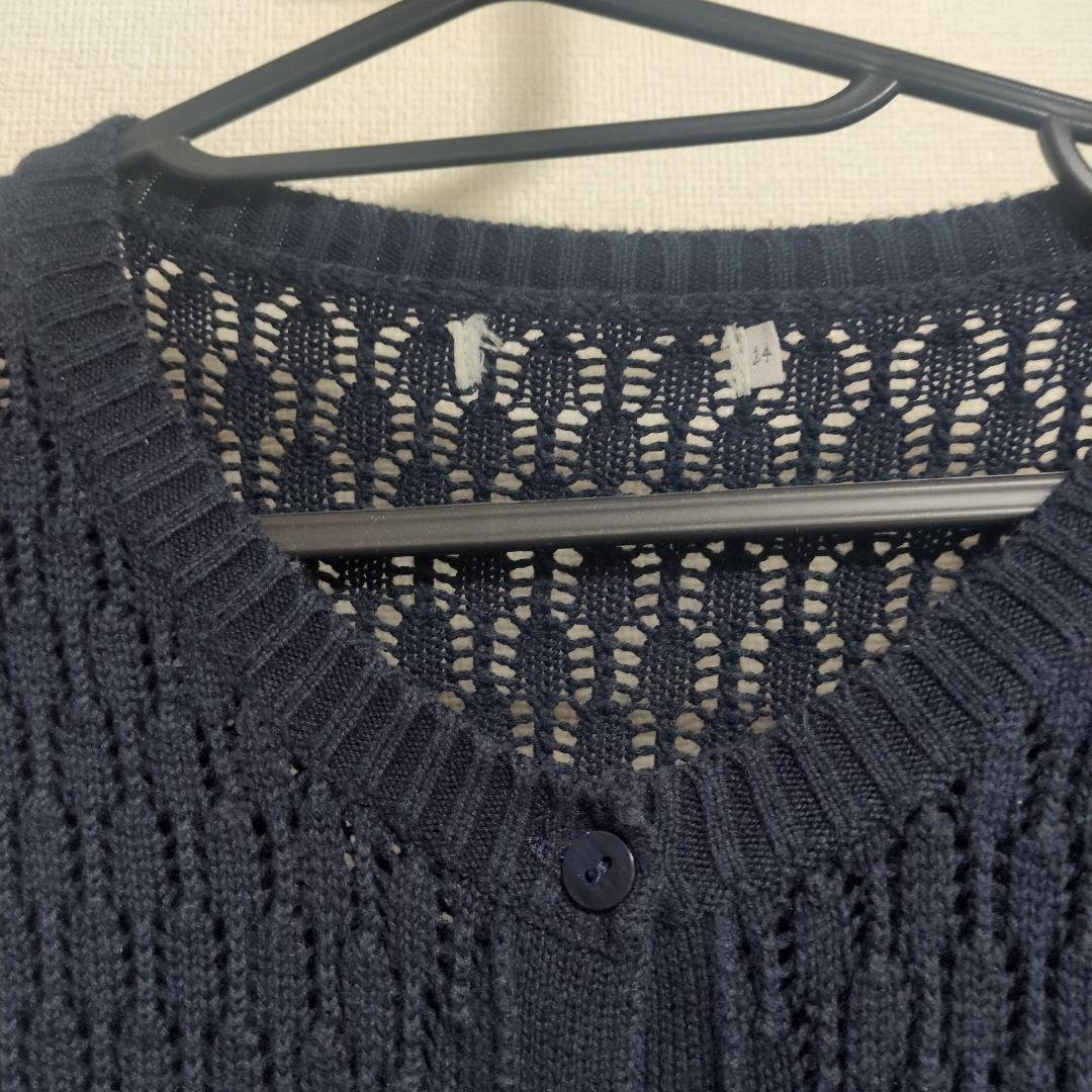 ai♡ ポンポネット紺スーツ中学受験用150 カーディガン付き3点セット