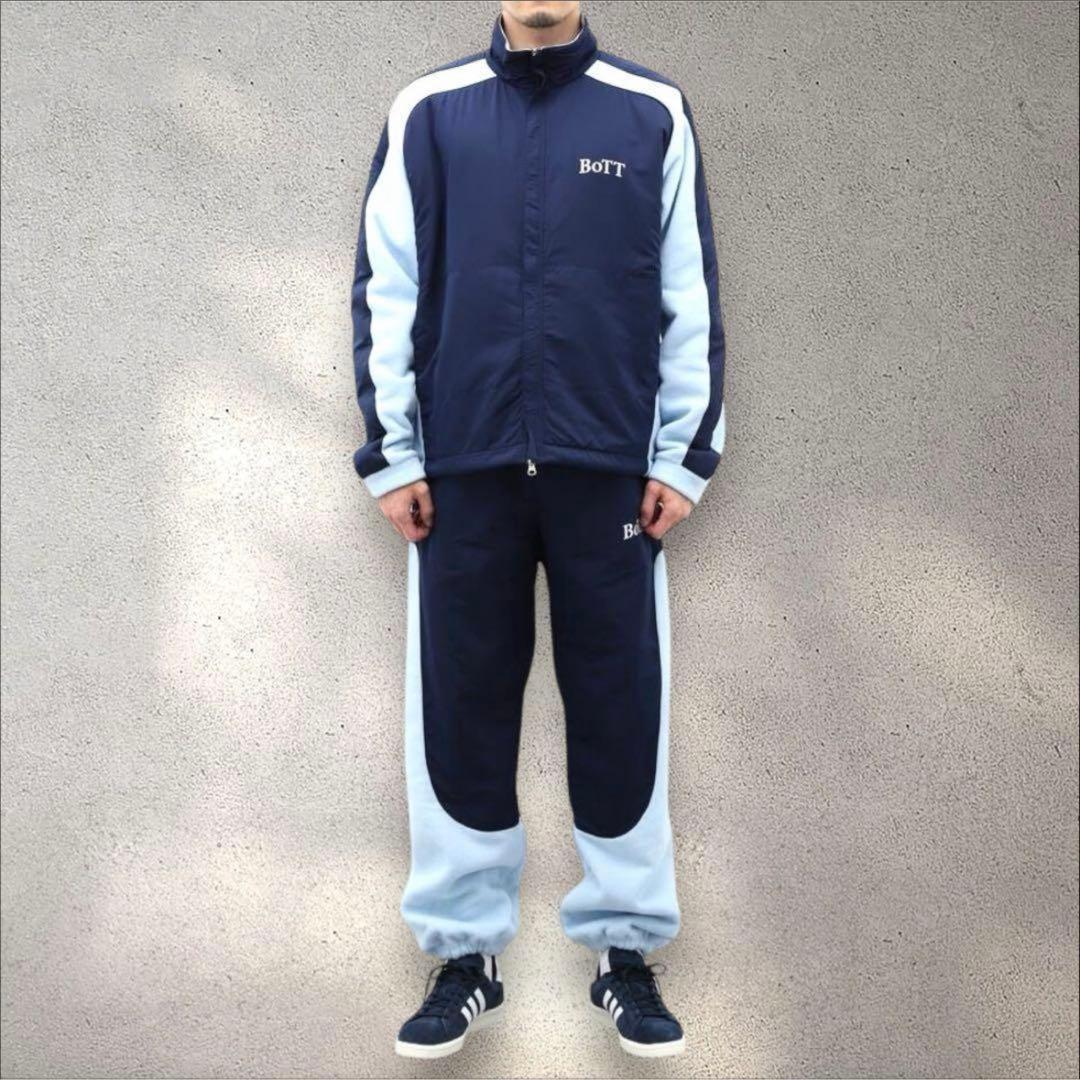 美品 BOTT トラックジャケット 2XL ジャージ ブルー ゆるダボ y2k