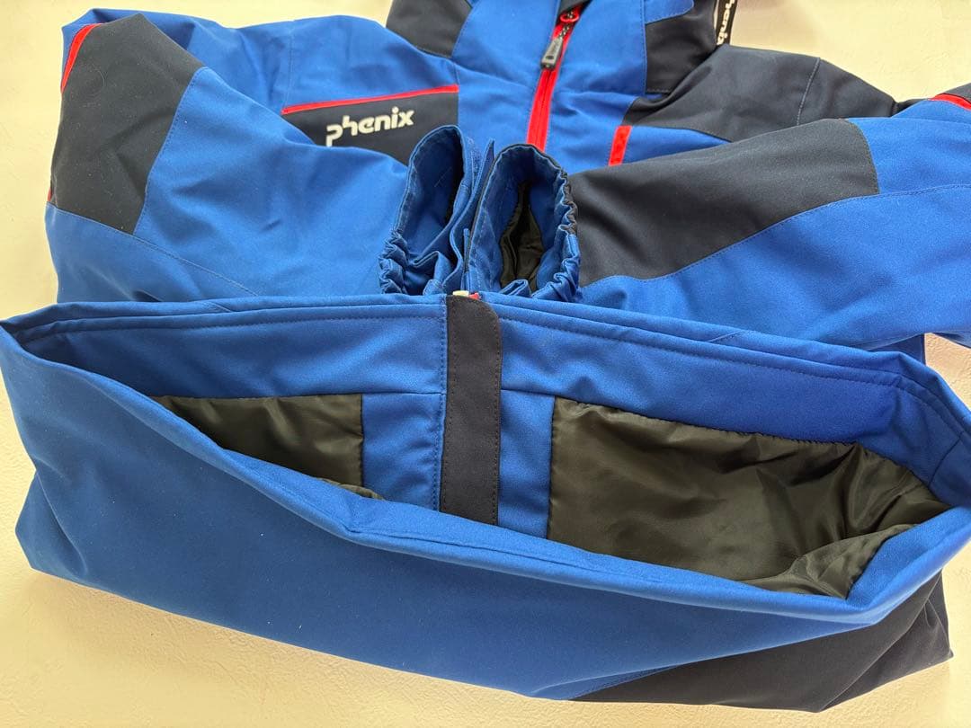 【美品】phenix フェニックス スキーウェア 上下セット 140 調節機能付