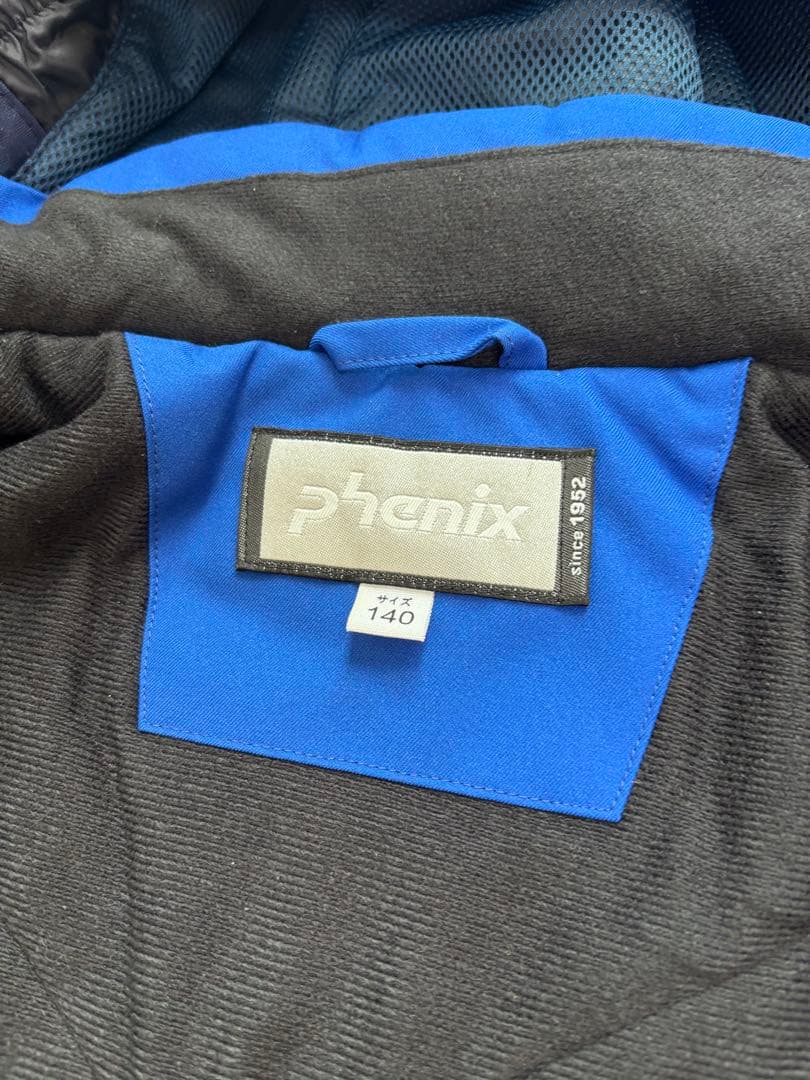 【美品】phenix フェニックス スキーウェア 上下セット 140 調節機能付