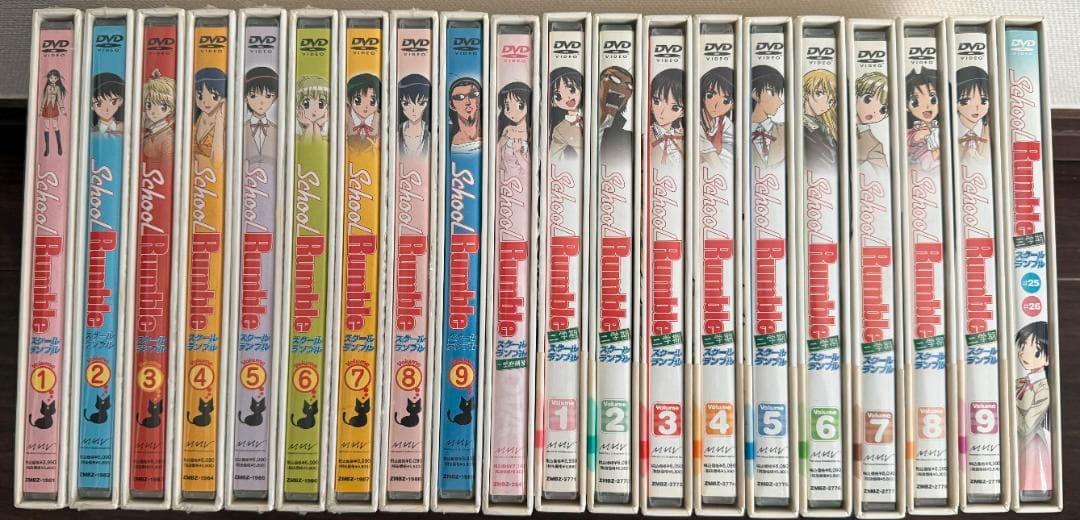 スクールランブル セル版DVDセット全巻21枚 1期＋1期補習+2期＋3期