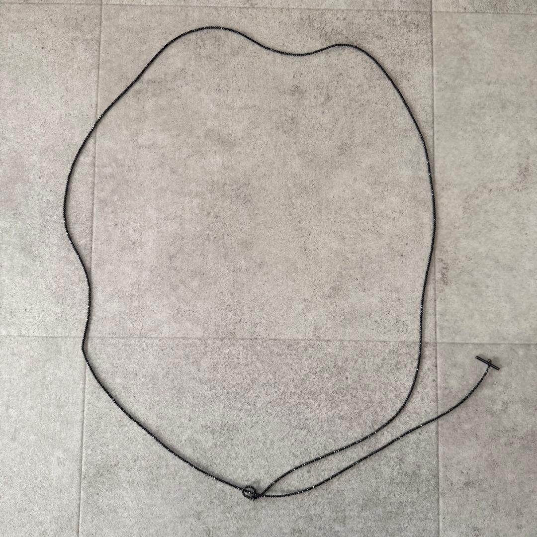 ブルネロクチネリ　ネックレス　モニーレ　ビース　ビジュー　黒　ロング　箱付き