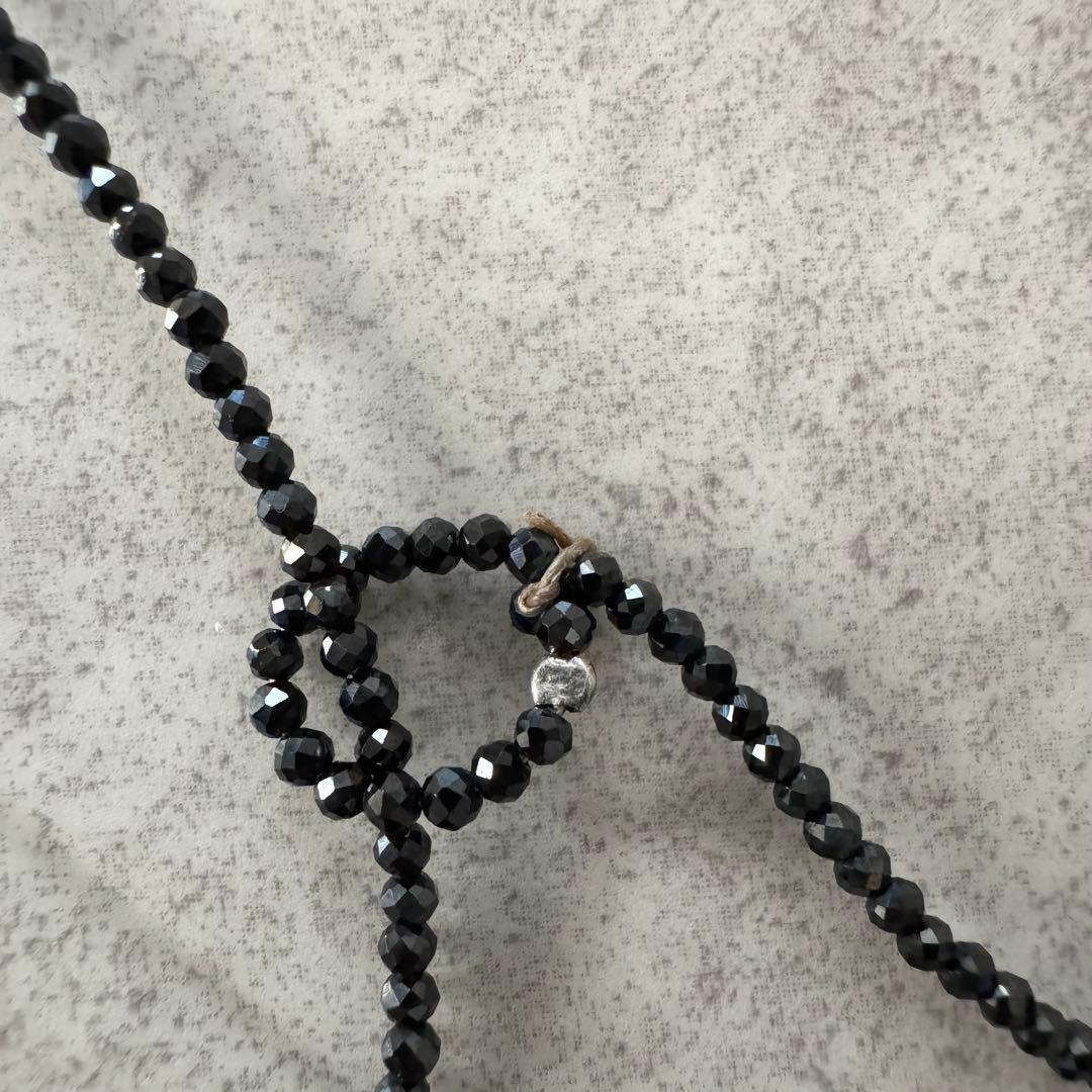 ブルネロクチネリ　ネックレス　モニーレ　ビース　ビジュー　黒　ロング　箱付き