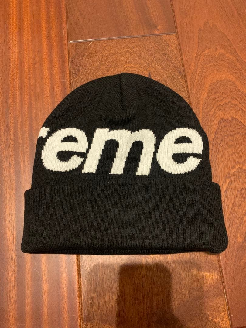帽子 Supreme Big Logo Beanie BLACK