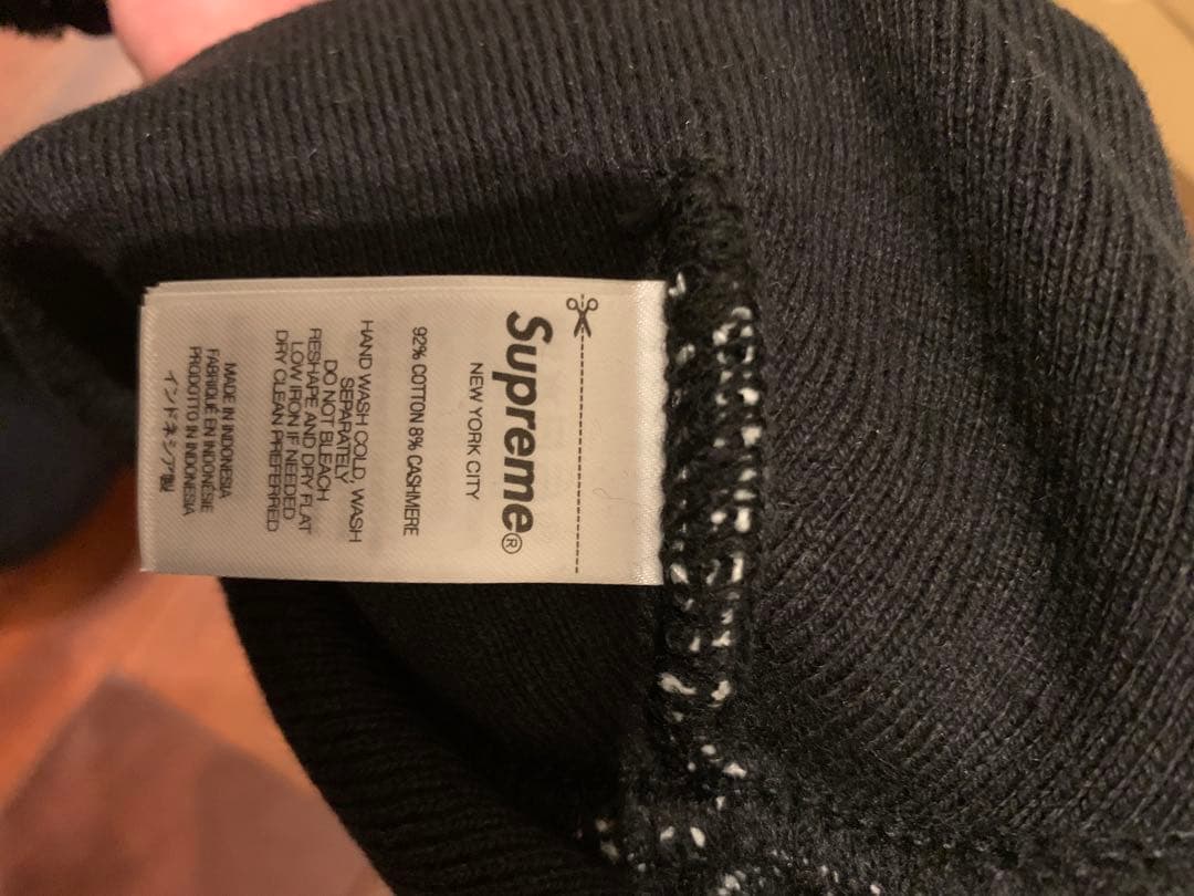 帽子 Supreme Big Logo Beanie BLACK