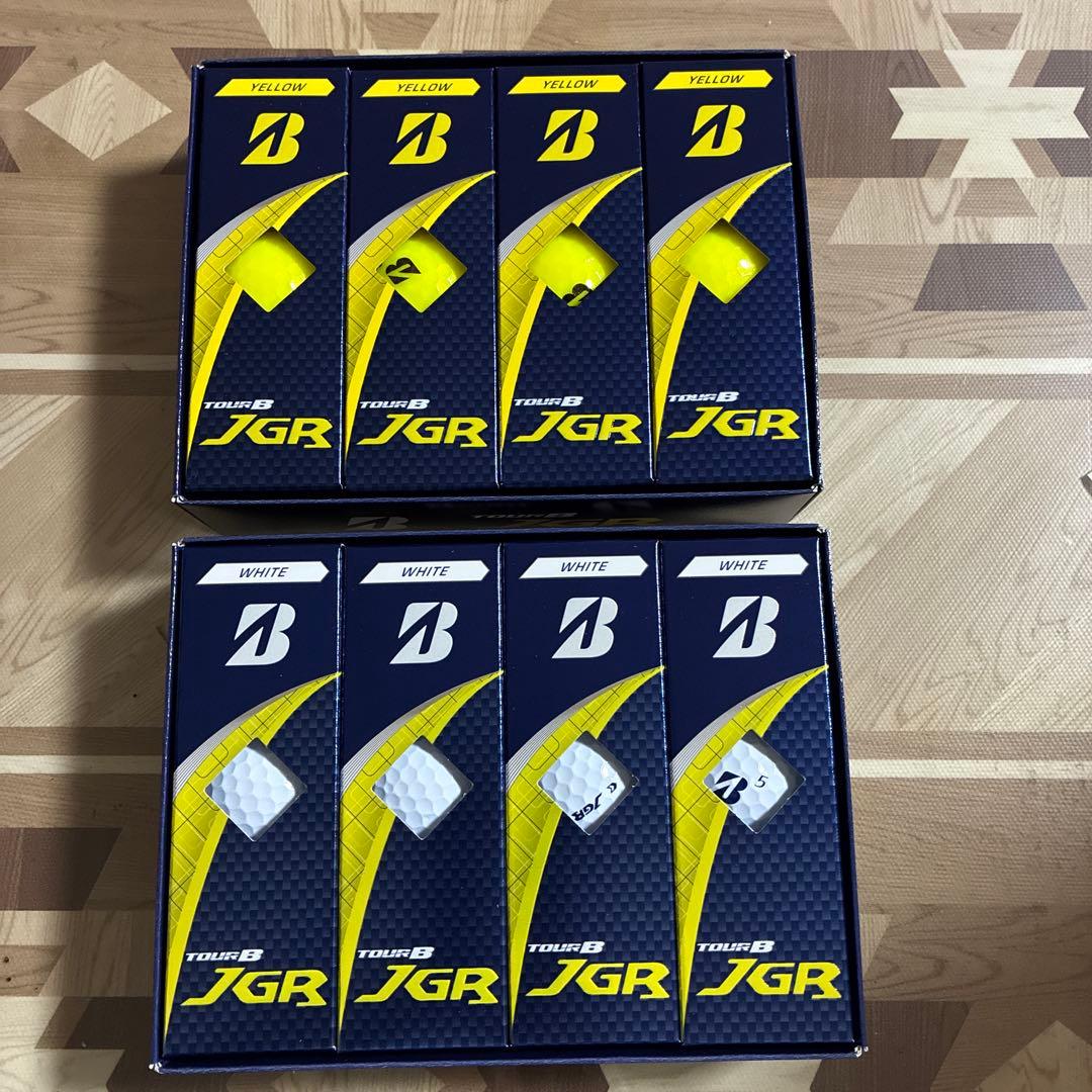ブリヂストン TOUR B JGR ゴルフボール 8ダース 白4⭐︎黄4ダース
