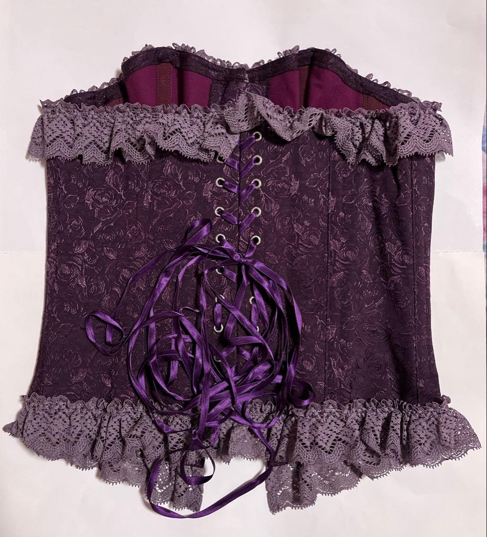 エクサントリーク　EXENTRIQUE コルセット　深紫　ダークパープル　M/L