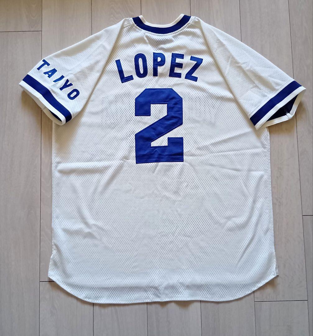 【数量限定　完売】大洋　ホエールズ　復刻　ロペス　ホーム　ユニフォーム　L