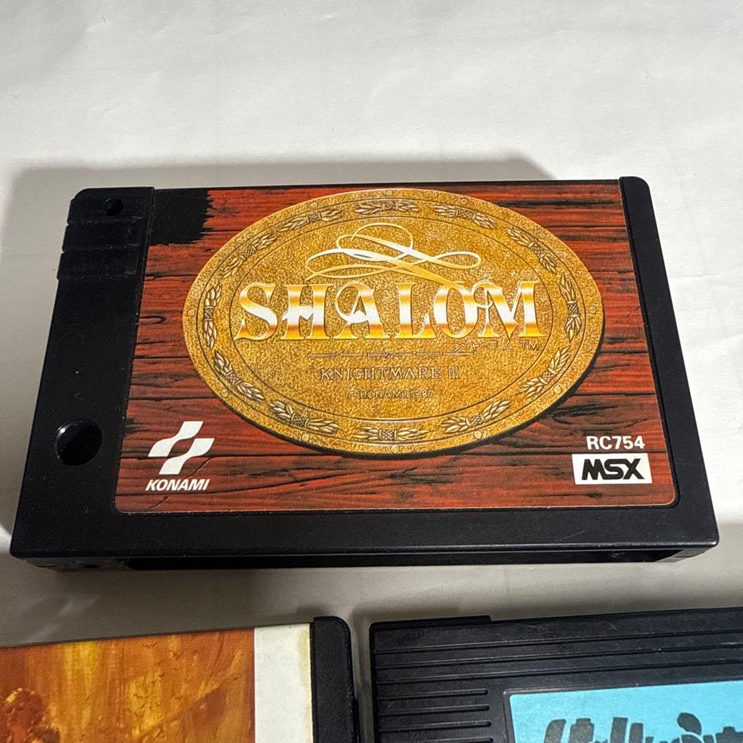 コナミ　MSX ソフト　3本　未チェック