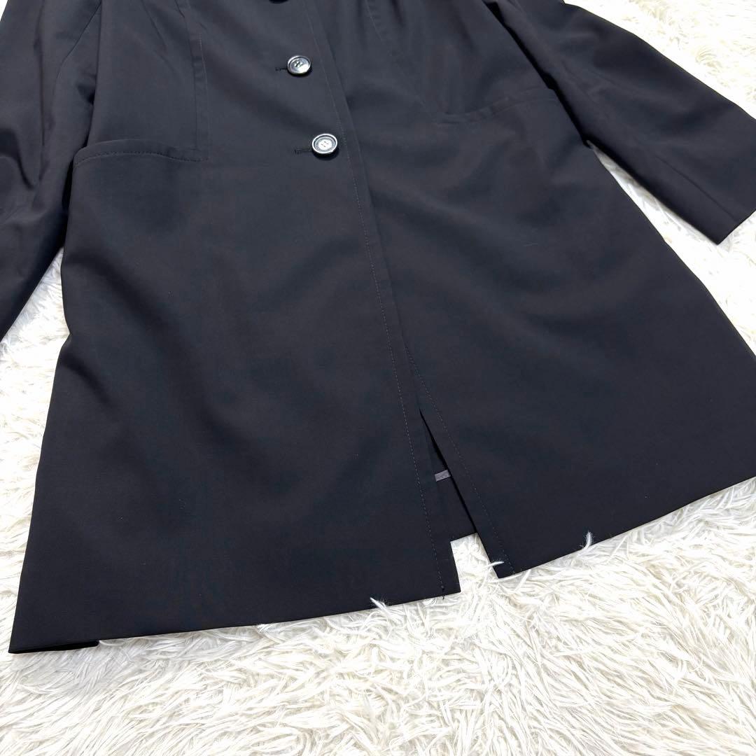 【美品】Aquascutum コート チェルッティ 日本製 ブラック XL