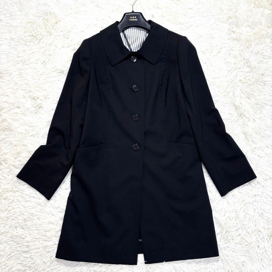 【美品】Aquascutum コート チェルッティ 日本製 ブラック XL