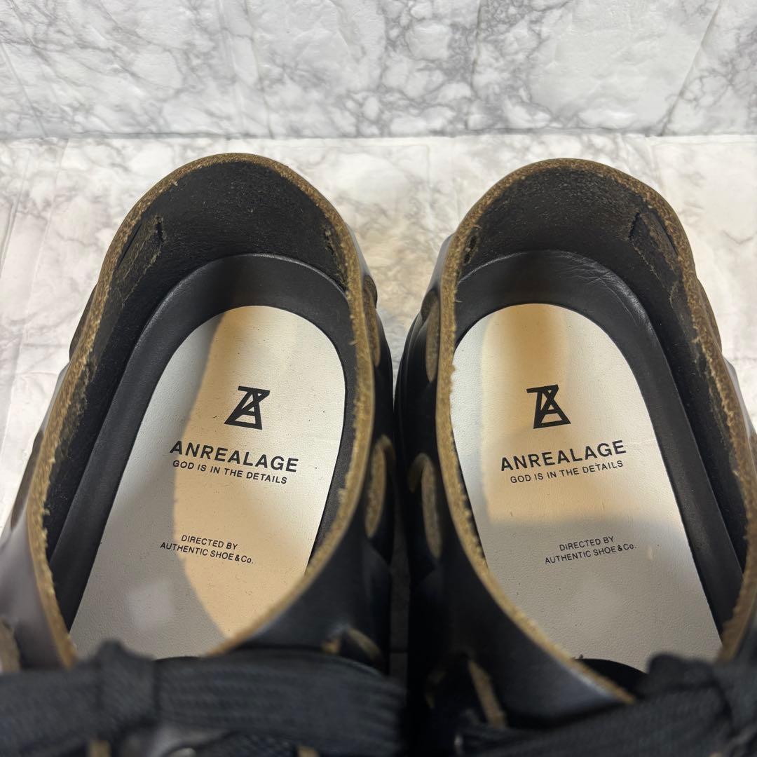 【極美品】ANREALAGE アンリアレイジ ディストーターシューズ 本革27㎝
