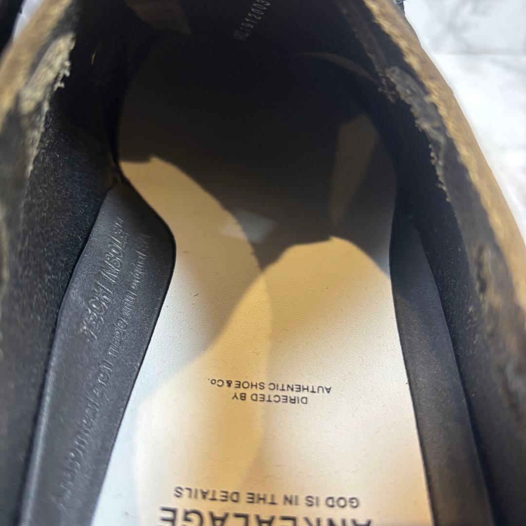 【極美品】ANREALAGE アンリアレイジ ディストーターシューズ 本革27㎝