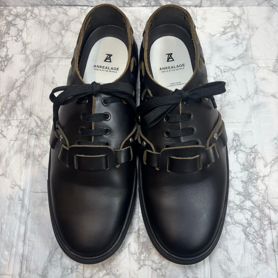 【極美品】ANREALAGE アンリアレイジ ディストーターシューズ 本革27㎝