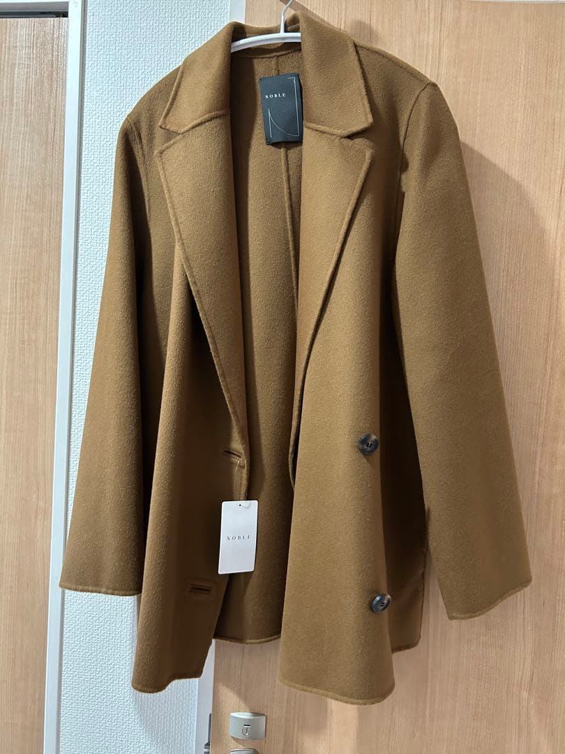 【新品タグ付】Super160sチェスターミドルコート36キャメル