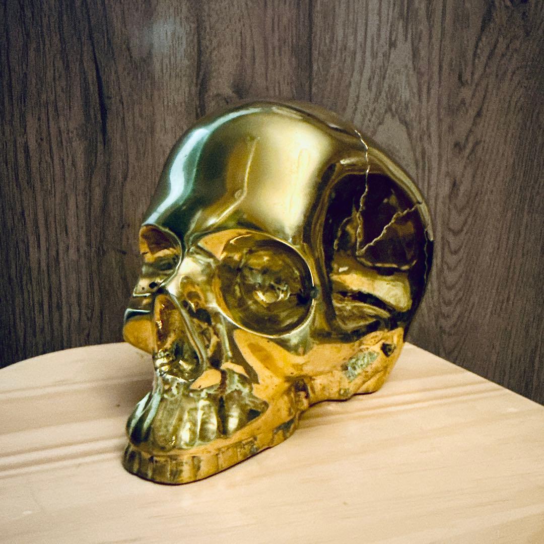 DL.&CO ゴールドスカル 置物