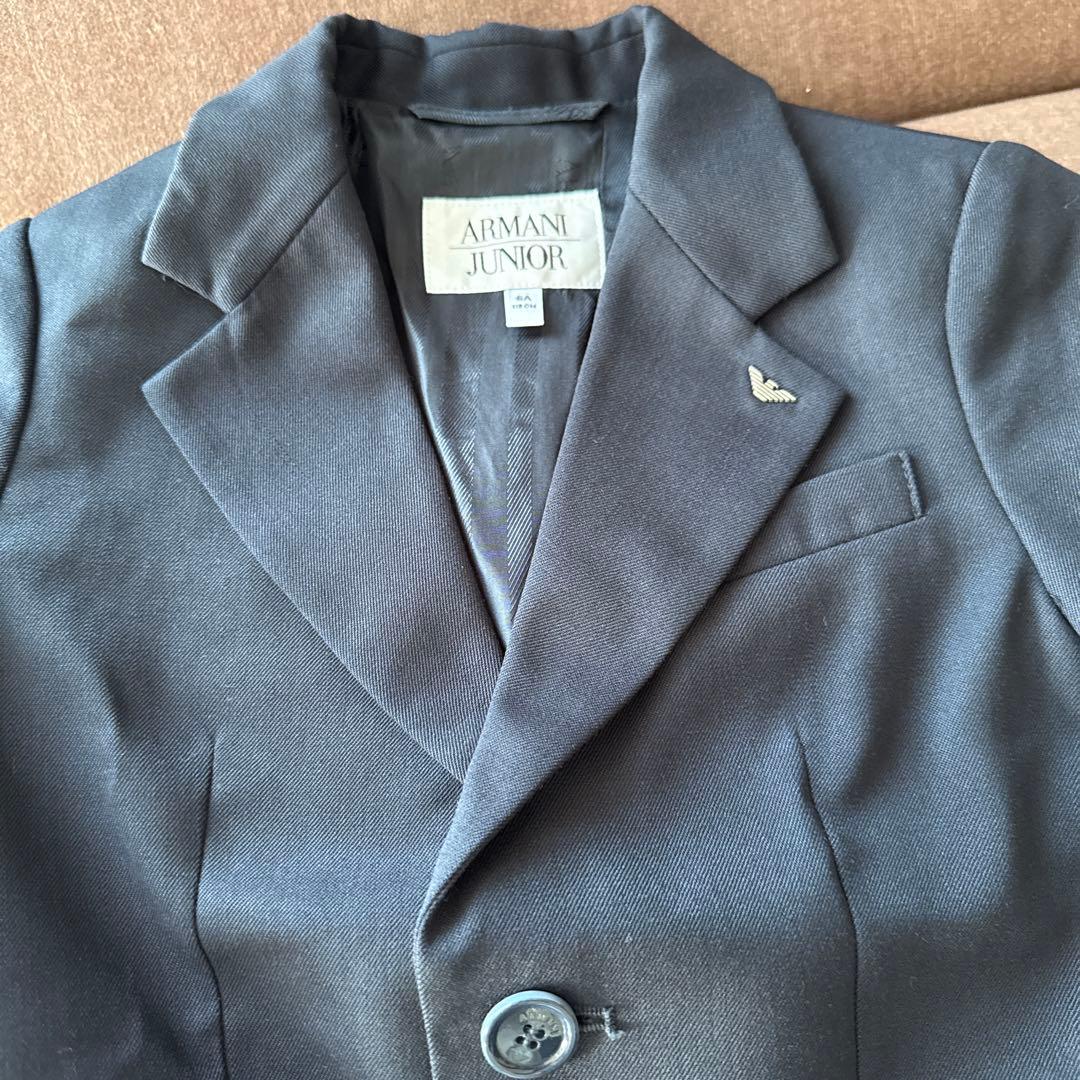 ARMANI JUNIOR ネイビー スーツセット 6A