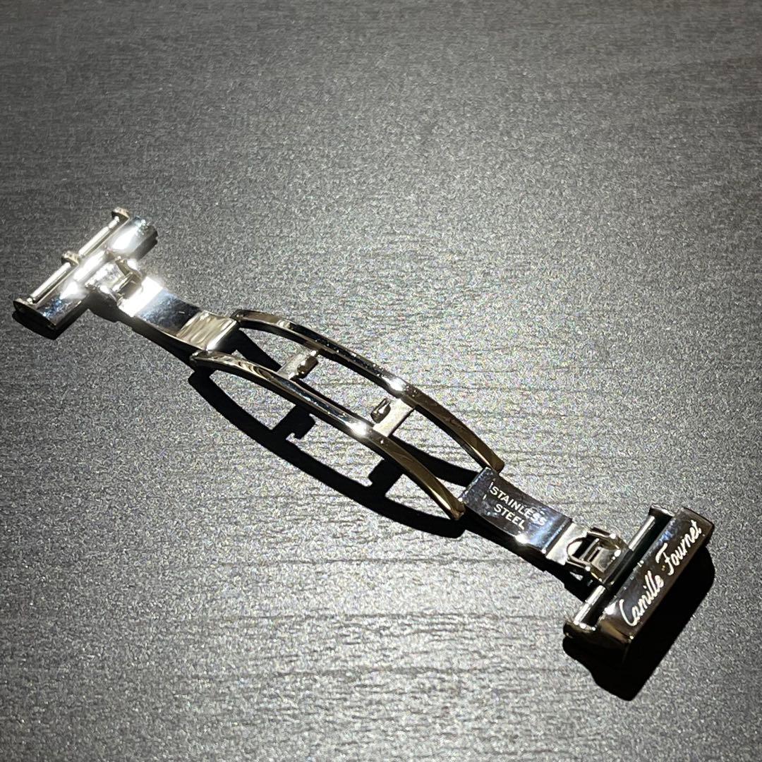 管番107カミーユフォルネ 時計用　Dバックル　18ミリ幅　ステンレス