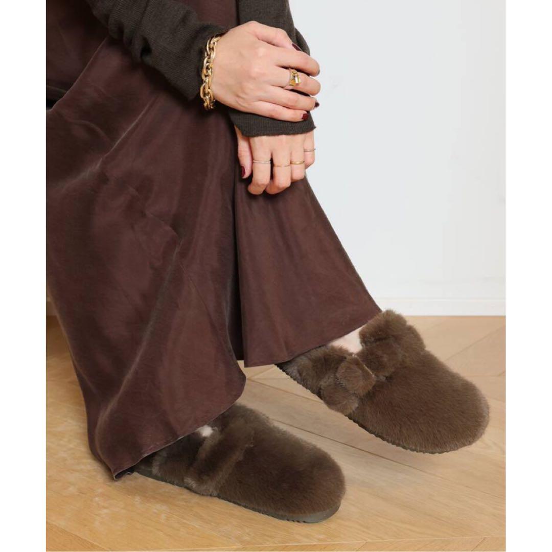 BEACH BY MATISSE FAUX FUR スリッパ ドゥーズィエム