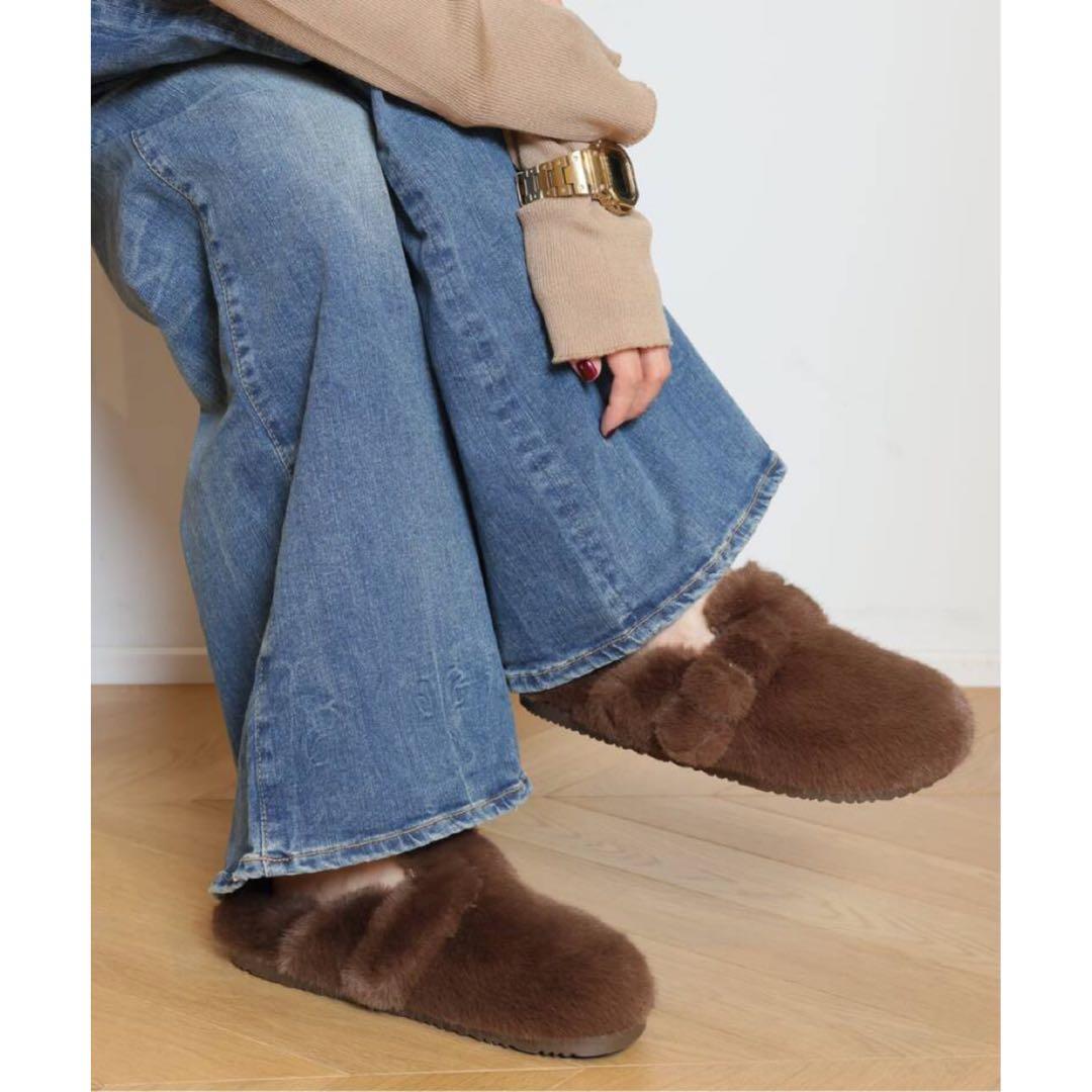 BEACH BY MATISSE FAUX FUR スリッパ ドゥーズィエム