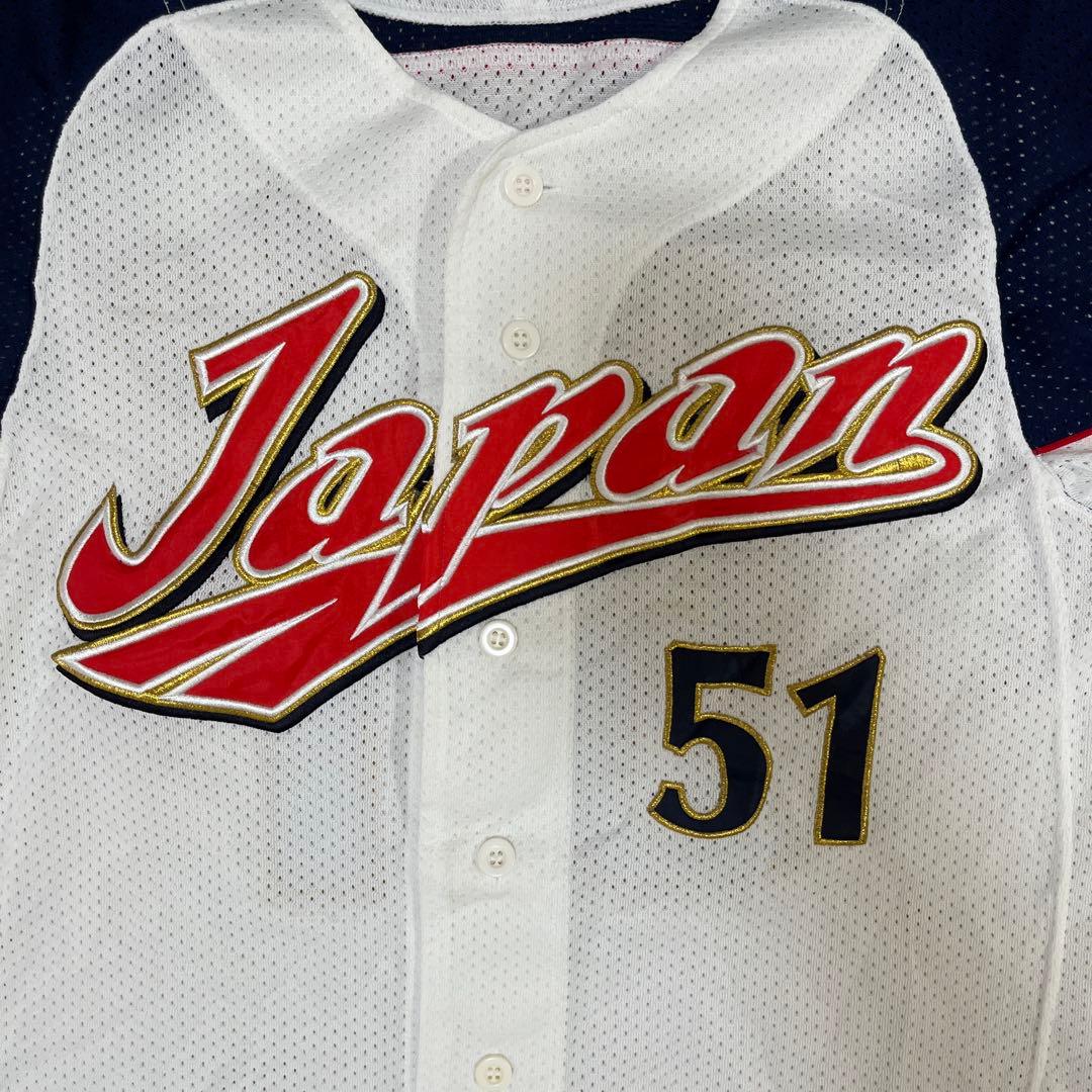侍ジャパン　イチロー　ホームユニフォーム　刺繍ユニフォーム