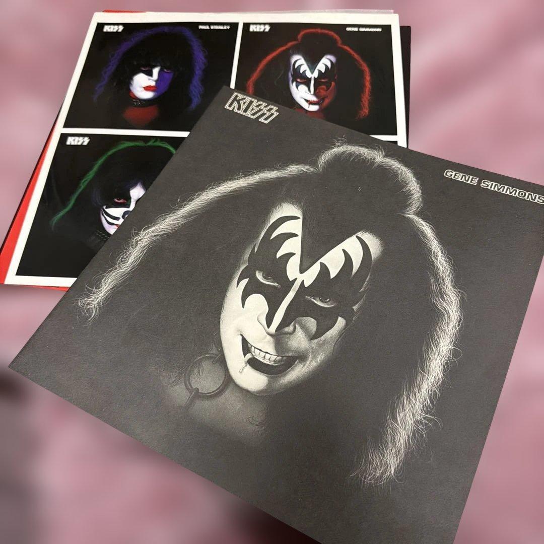 KISS ジーン・シモンズ　レコード　ポスター付き