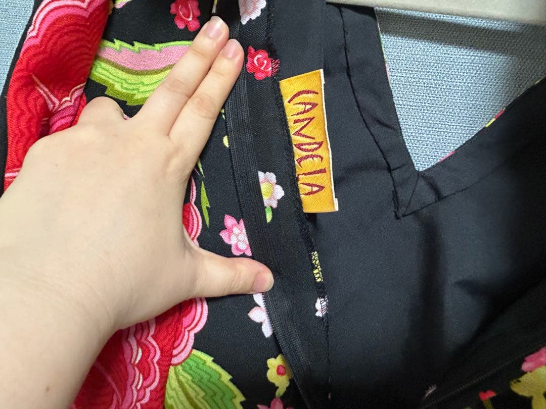 3/14まで限定値下げ フラメンコドレス 花柄 黒