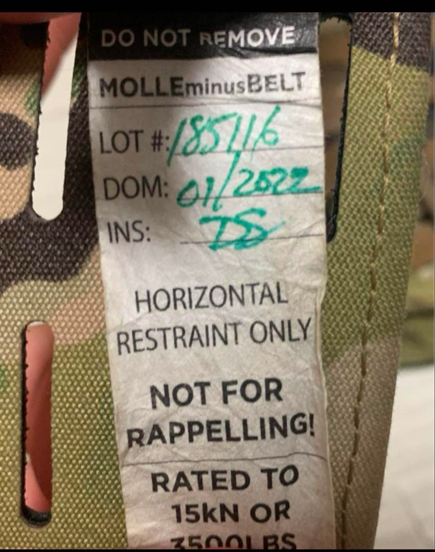 blue force gear chlk belt 30インチ　ポーチ付き