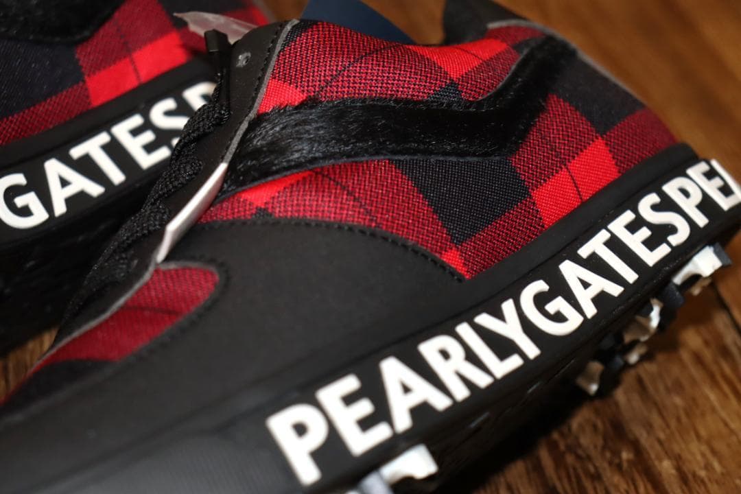 新品　パーリーゲイツ バッファローチェック ゴルフシューズ 23.5cm　併