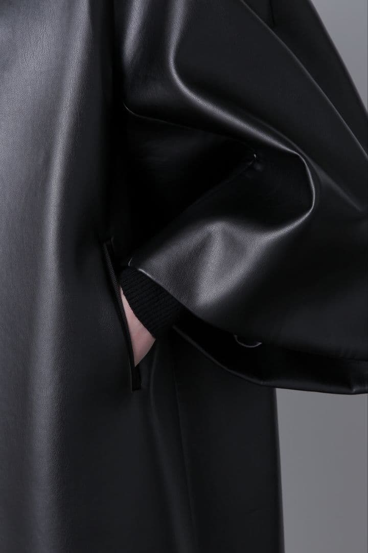 24AW【STUMBLY】ラウンドノーカラーコート