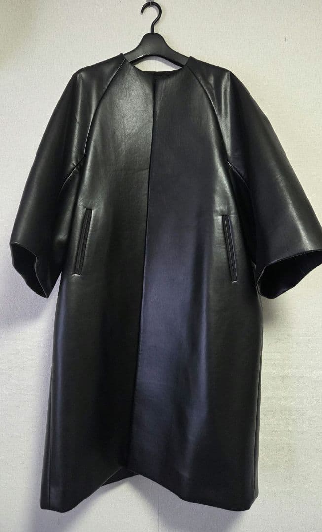 24AW【STUMBLY】ラウンドノーカラーコート