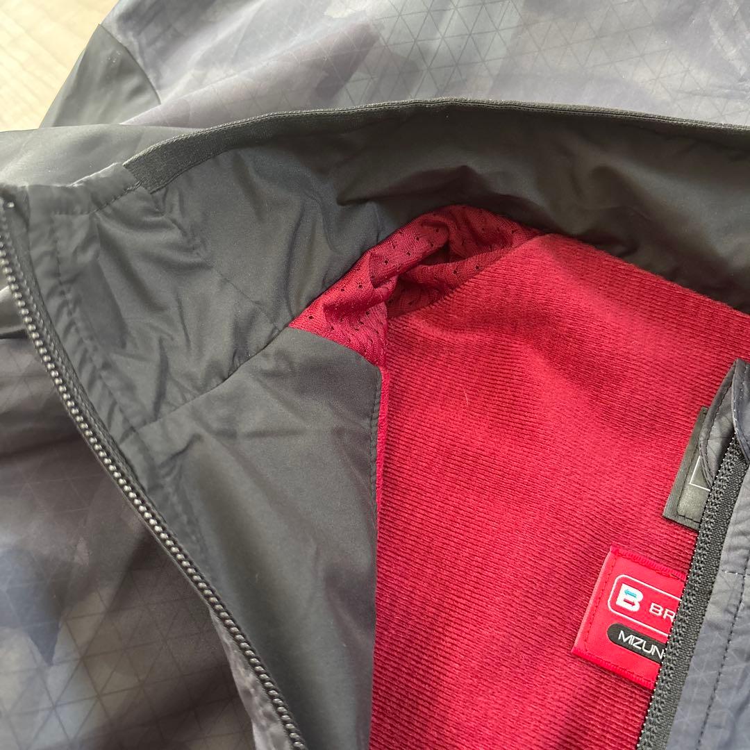 新品　ミズノ　メンズ　ブレスサーモ　軽量　あったか　ブラック　黒　スポーツ　XL