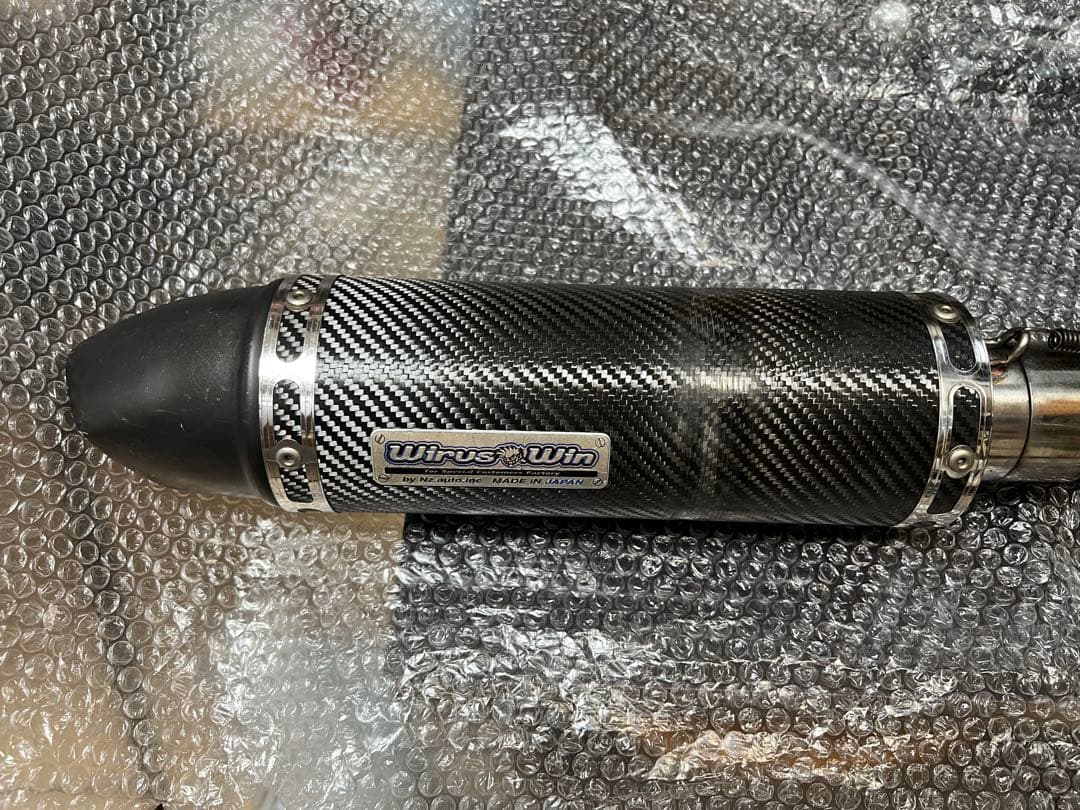 WirusWin ウイルズウィン 人気のブラック カーボン マフラー