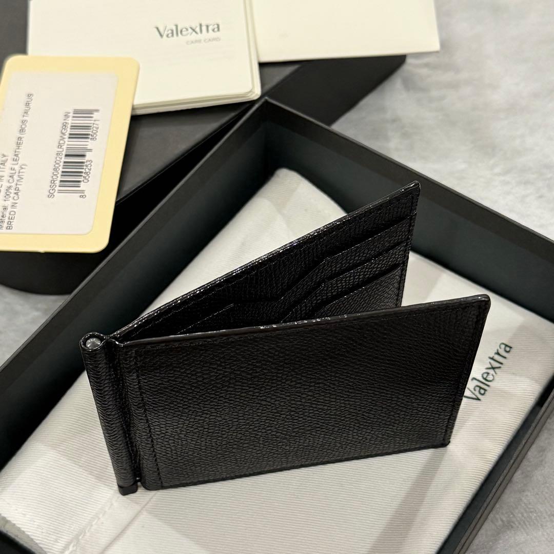 ⭐️未使用級⭐️　Valextra　ヴァレクストラ　マネークリップ　ブラック