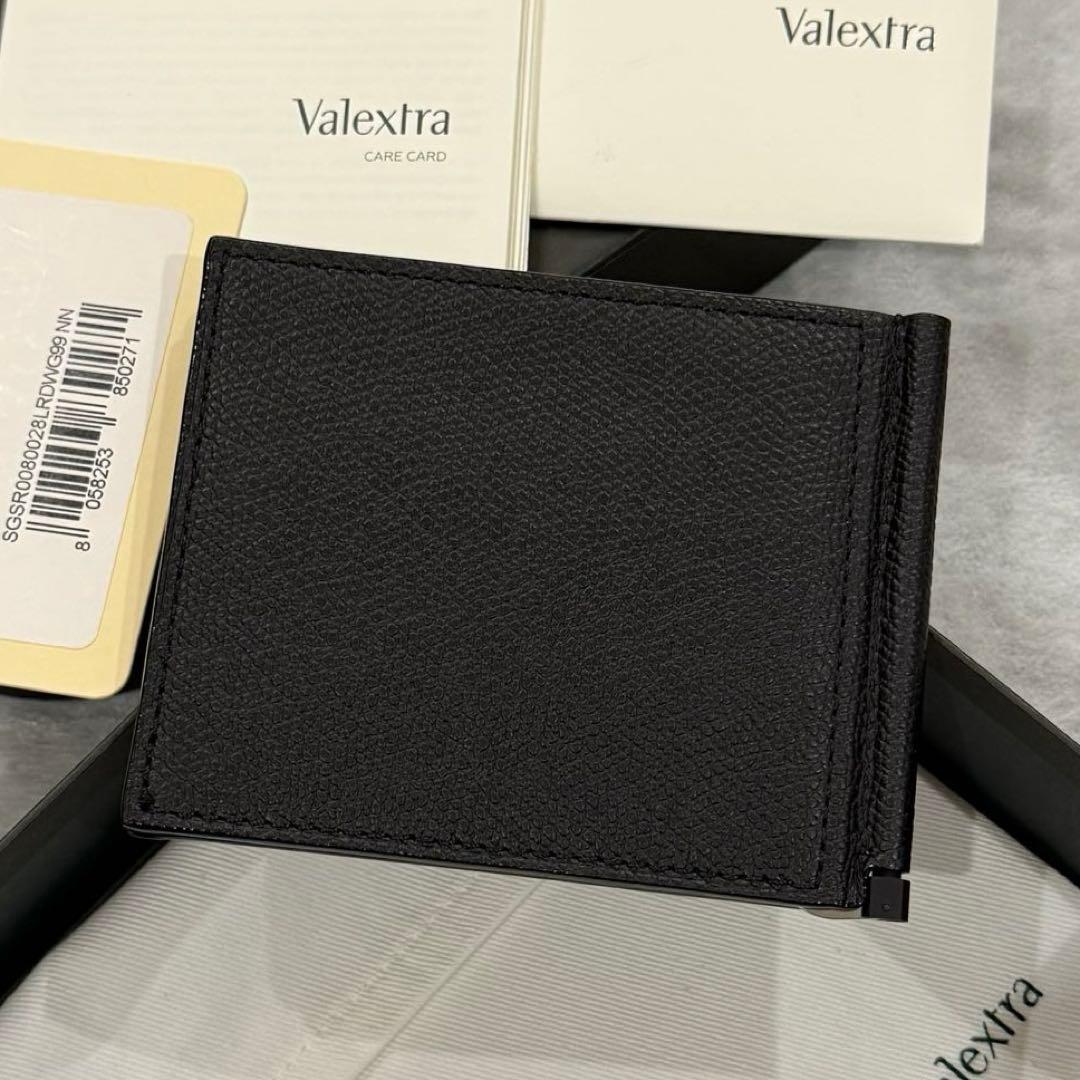 ⭐️未使用級⭐️　Valextra　ヴァレクストラ　マネークリップ　ブラック