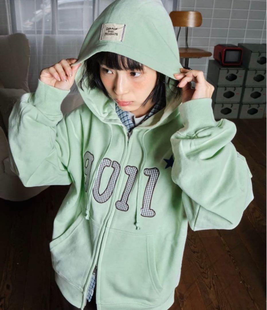 トップス common gull products 9011 zip hoodi