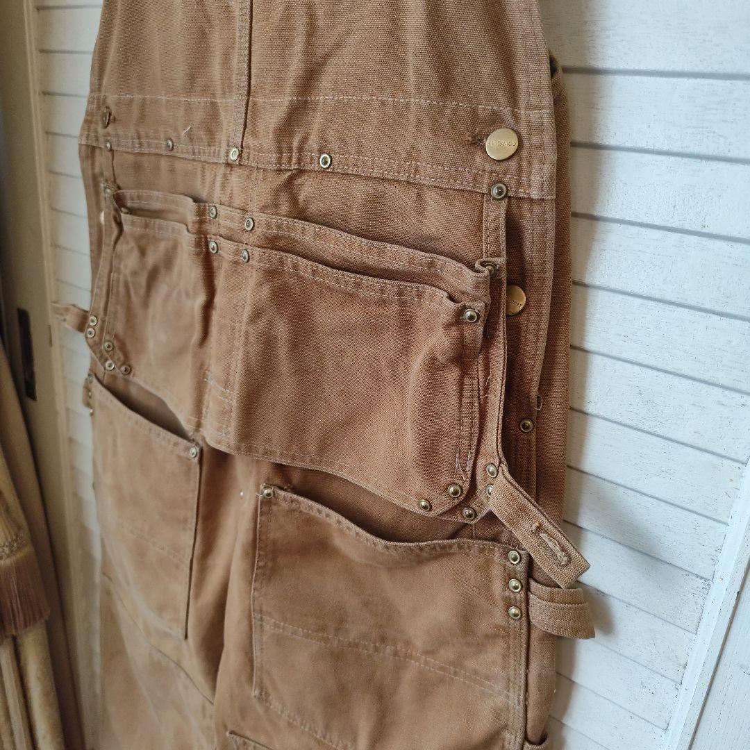 Carhartt ベージュ オーバーオール　エプロン