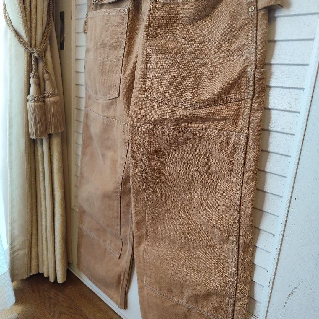 Carhartt ベージュ オーバーオール　エプロン