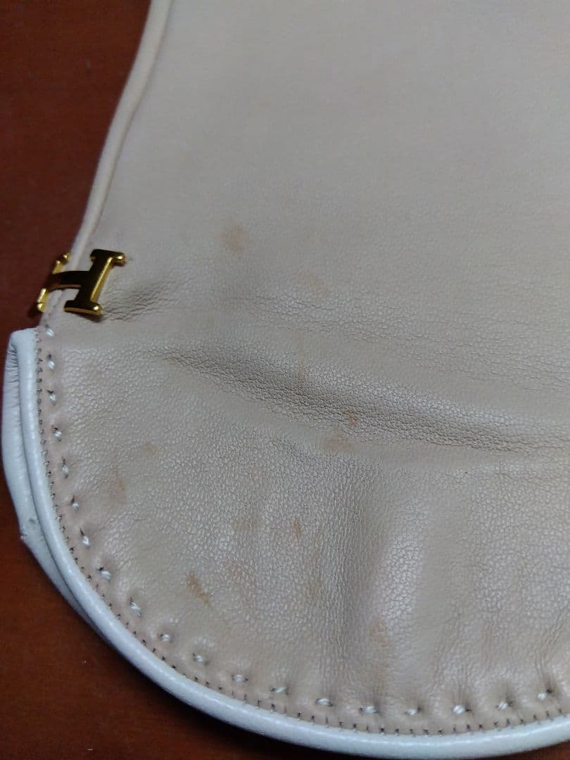 【最終値下げ】エルメス Hロゴ ラムスキン レザーグローブ ライトピンク