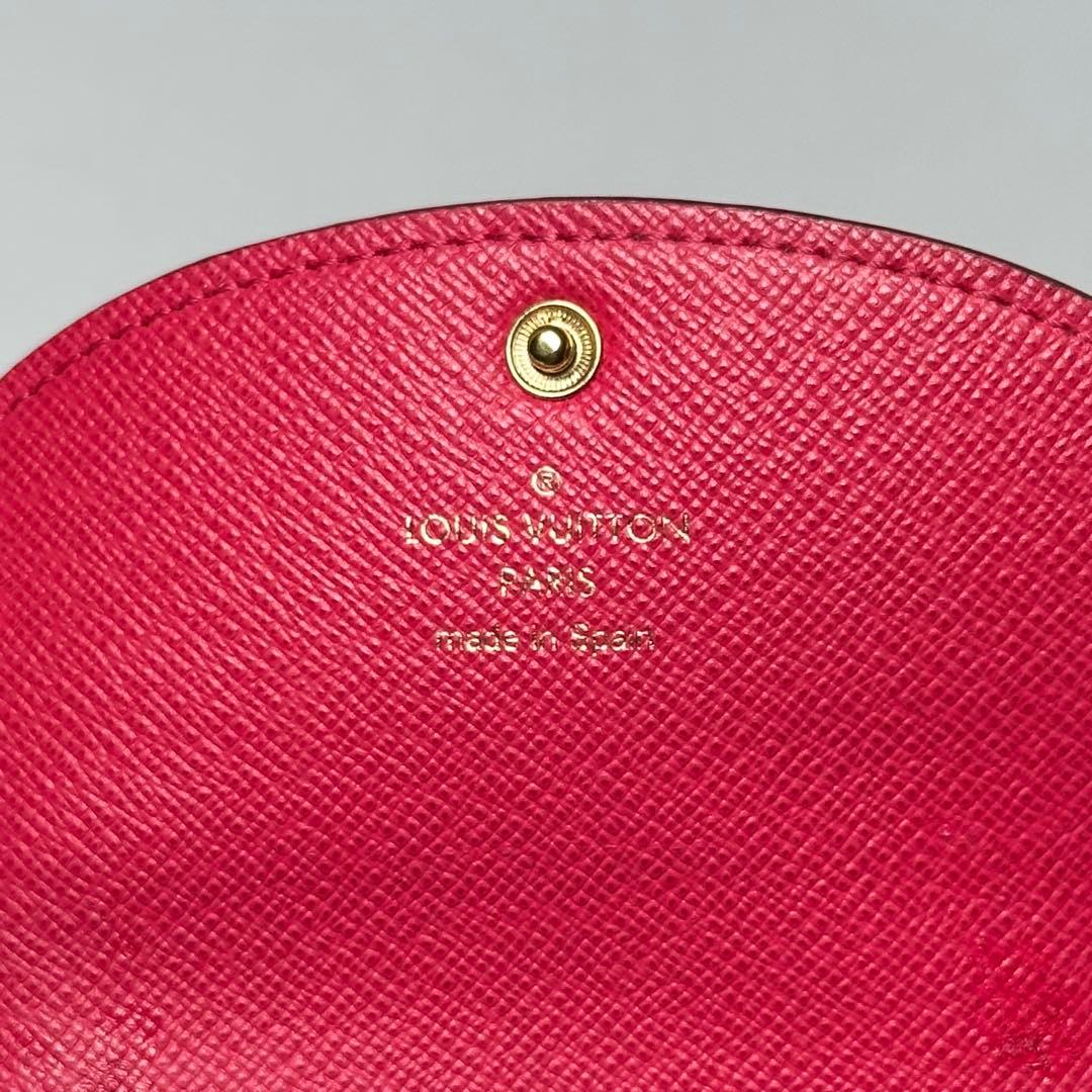 ルイヴィトン モノグラム ポルトモネロザリ フューシャ カードケース