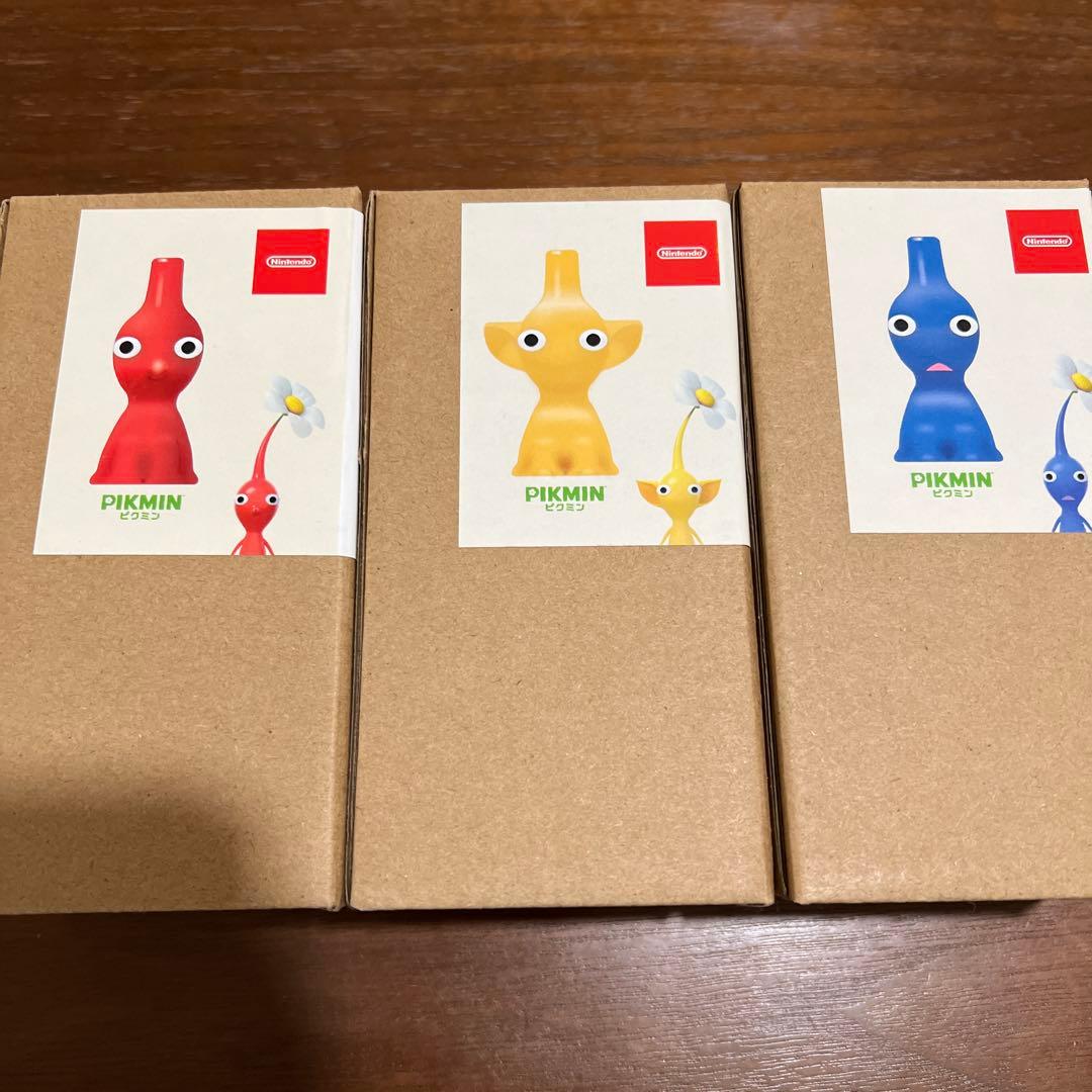 ★チビうさ★ピクミン 一輪挿し（赤・黄・青ピクミン3点セット）