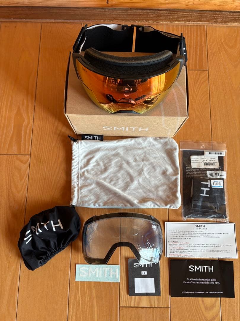 スキー・スノーボードアクセサリー SMITH I/O MAG CP PHOTOCHROMIC RED MIRROR