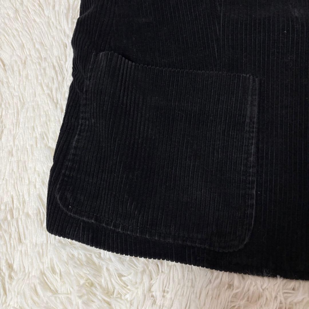 バーバリーロンドン コーデュロイ ジャケット ノバチェック 黒 大きいサイズ