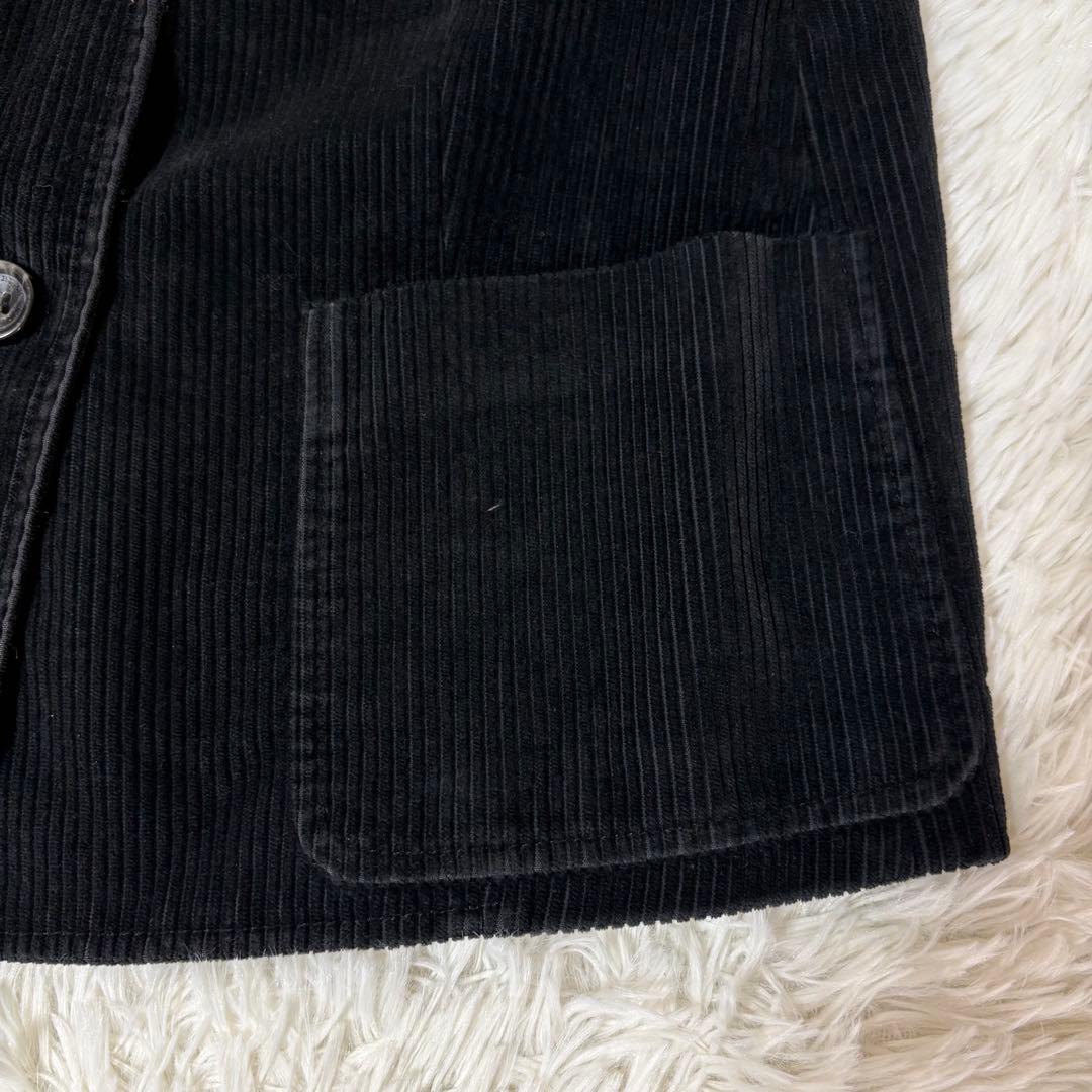 バーバリーロンドン コーデュロイ ジャケット ノバチェック 黒 大きいサイズ