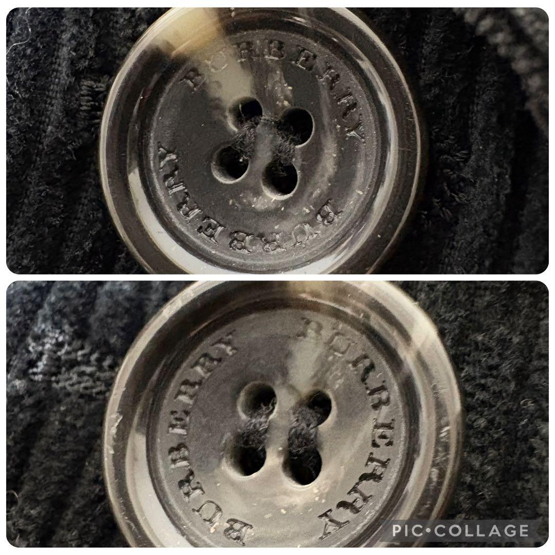 バーバリーロンドン コーデュロイ ジャケット ノバチェック 黒 大きいサイズ