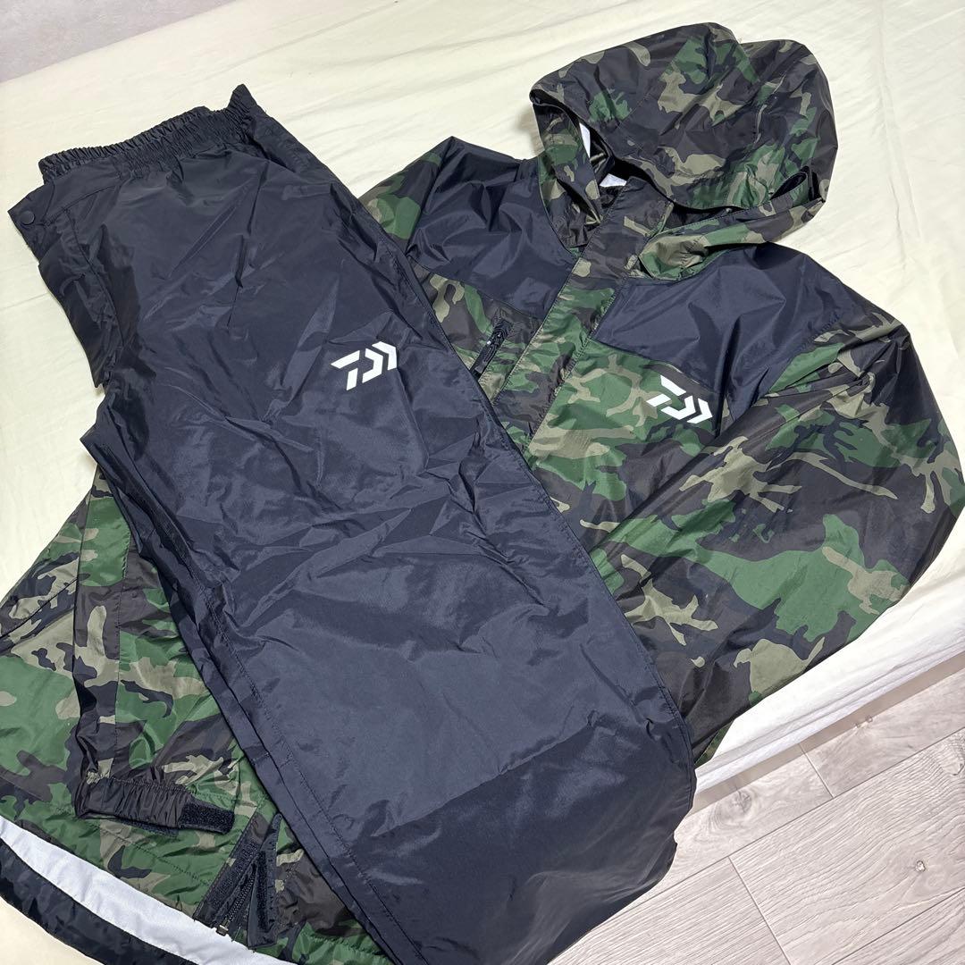 【ダイワ】レインコート ＤＲ－３８２３ グリーンカモ 2XL