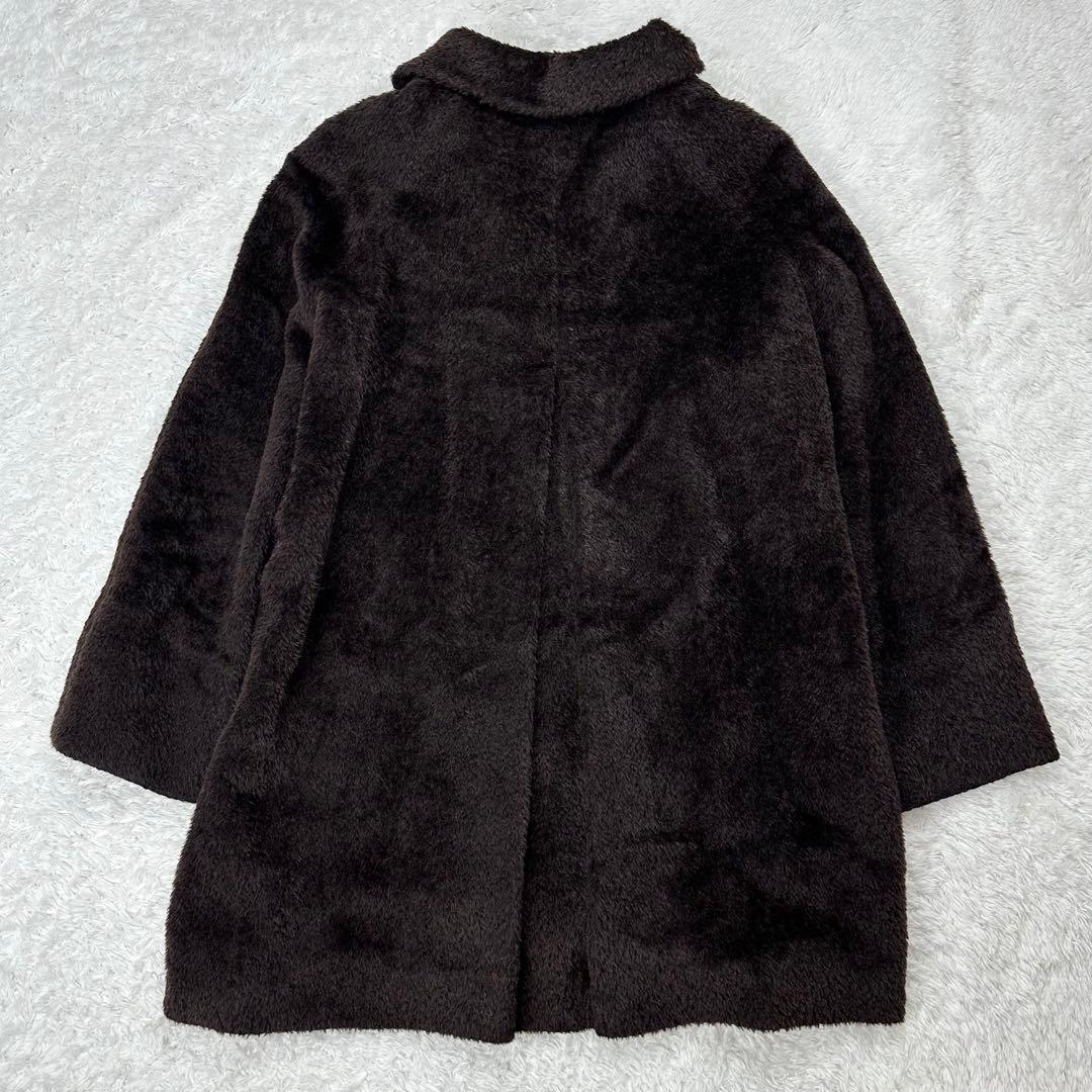 マックスマーラ　シャギーコート　ロングコート　アルパカ混　 大きいサイズ　42