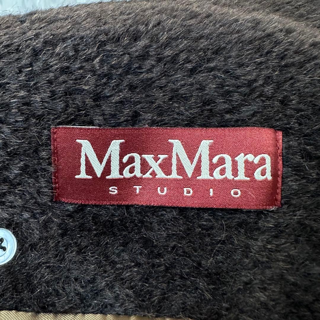 マックスマーラ　シャギーコート　ロングコート　アルパカ混　 大きいサイズ　42